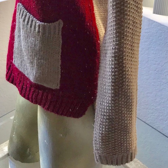 Cute DOLLED UP by FANG Colorblock SWEATER S - Picture 3 of 10